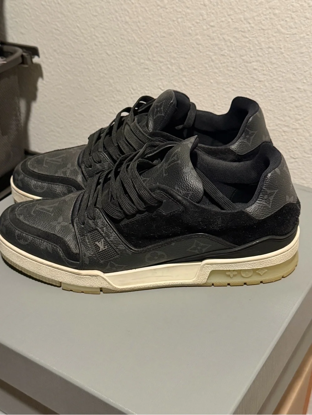 LV Trainer leather low sneakers